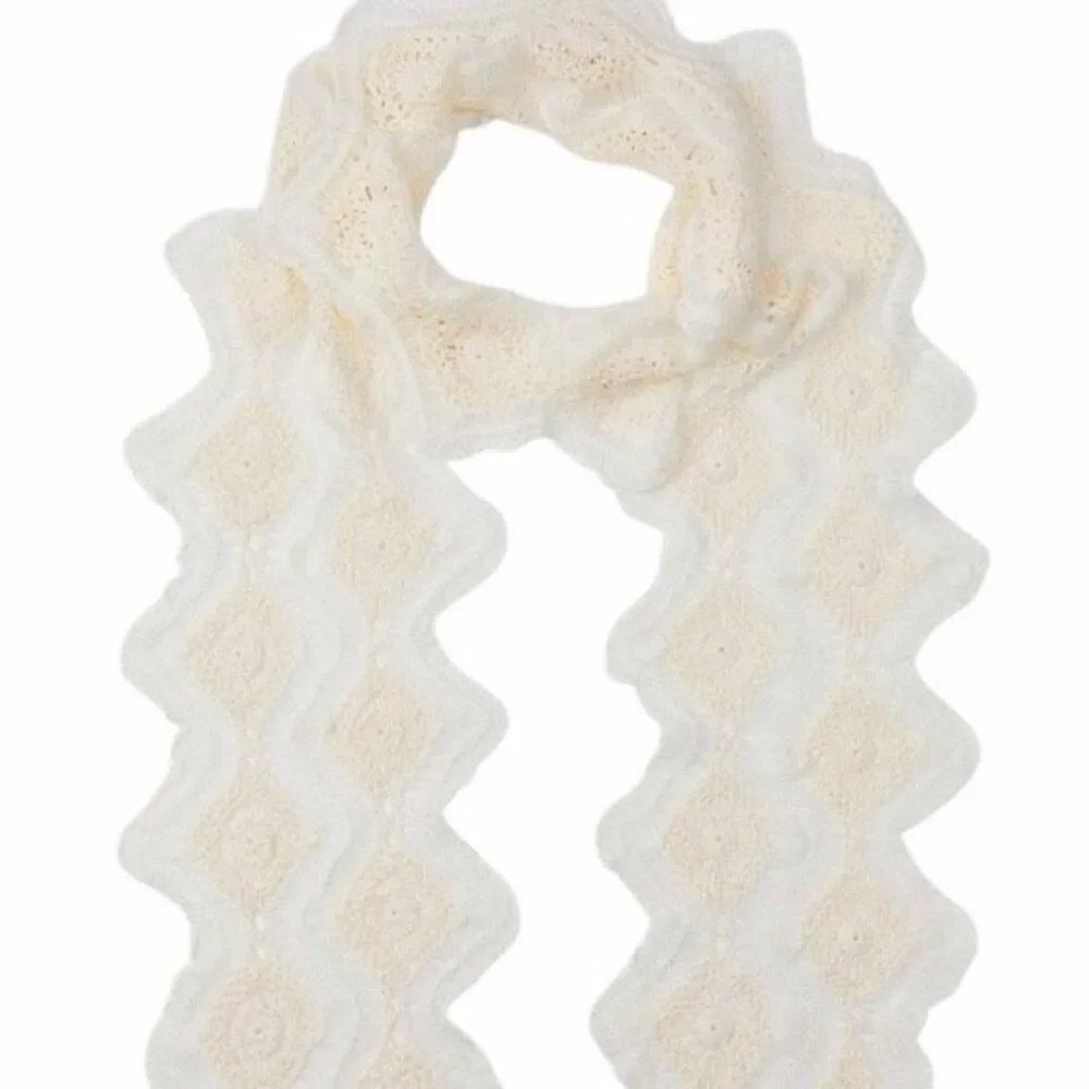 NWT Zara Limited Edition Crochet Knit Scarf Ecru – 96” Long Boho Luxe Wrap